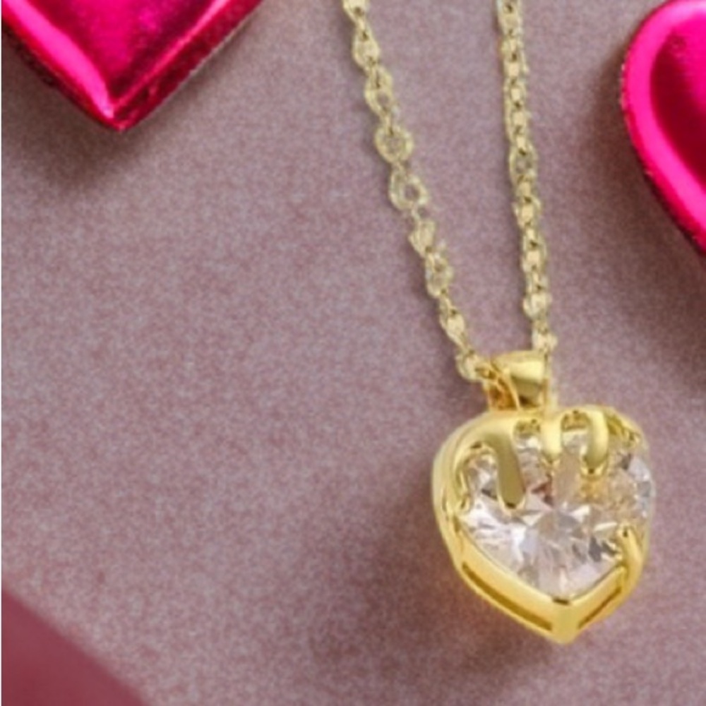 18k Gold plated Heart Pendant Necklace